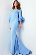 Jovani 23716 Floral Sleeves Off The Shoulder Dress