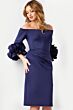 Jovani 23717 Floral Sleeves Off The Shoulder Dress