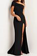 Jovani 24018 One Shoulder High Slit Dress