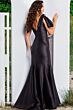 Jovani 24193 Bow Straps V-Neck Dress