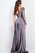 Jovani 24593 One Sleeve Illusion Slit Dress