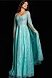 Jovani 25811 Extra Long Sleeve Square Neck Dress