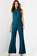 Jovani 25977 Embellished Cross Halter Jumpsuit