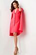 Jovani 26026 Cape Sleeve Blazer Dress