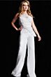 Jovani 26171 Pleated Bodice One Shoulder Jumpsuit