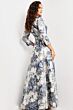 Jovani 26202 Plunging Neckline Floral Dress