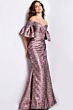 Jovani 26258 Flutter Sleeve Off The Shoulder Dress