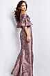 Jovani 26258 Flutter Sleeve Off The Shoulder Dress