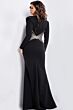 Jovani 26317 Illusion Waist Long Sleeve Dress