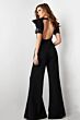 Jovani 36692 Short Sleeves Cutout Back Jumpsuit