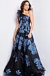 Jovani 36717 One Shoulder Floral Dress