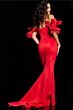 Jovani 36997 Bow Sleeves Off The Shoulder Dress