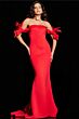 Jovani 36997 Bow Sleeves Off The Shoulder Dress