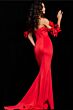 Jovani 36997 Bow Sleeves Off The Shoulder Dress