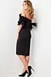 Jovani 36998 Detachable Straps Knee-Length Dress