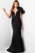 Jovani 38240 One Strap Crinkle Dress