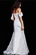 Jovani 38501 Lace Side Off The Shoulder Wedding Dress