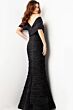 Jovani 38954 Off The Shoulder Crinkle Dress