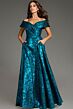 Jovani 25666 Side Pockets Off The Shoulder Dress