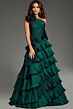 Jovani 37065 Layered Skirt One Shoulder Dress