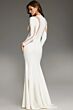 Jovani 37671 Illusion Cutouts Long Sleeve Dress