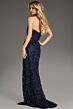 Jovani 40608 Asymmetrical Neckline Floral Strapless Dress