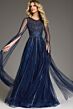 Jovani 40629 Floor-Length Sleeves Embellished Dress