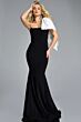 Jovani 41132 One-Shoulder Bow Sleeve Mermaid Dress