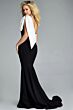 Jovani 41132 One-Shoulder Bow Sleeve Mermaid Dress