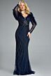 Jovani 42367 Ruffle Sleeve V-Neck Embellished Dress