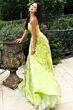 Jovani 44369 A-Line Godet Skirt Strapless Dress