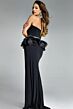 Jovani 44382 Strapless Straight Neck Ruffle Peplum Dress