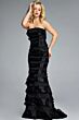 Jovani 44383 Court Train Strapless Tiered Dress
