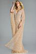 Jovani 44844 Plunging Neck Cape Sleeve Embellished Dress