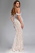 Jovani 44848 Sweetheart Neck Cold-Shoulder Strap Sequin Dress
