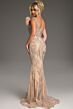 Jovani Champagne MOB Mothers Dress 45073