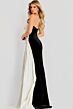 Jovani 42140 One Shoulder Two-Tone Dress