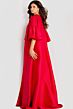 Jovani 42160 Bell Sleeves Satin Cape