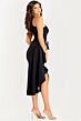 Jovani 43425 One Shoulder Two-Tone Midi Dress