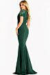 Jovani 45477 Flutter Sleeves Embellished Neckline Dress