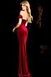 Jovani 45481 Off The Shoulder Fitted Velvet Dress