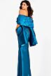 Jovani 45577 Floral Bodice with Matching Shawl Dress