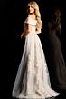 Jovani 46034 Long Overskirt Floral Embroidery Dress
