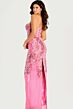 Jovani 46258 Back Slit with Matching Shawl Dress