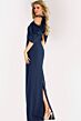 Jovani 46742 Beaded High Neck Cold Shoulder Dress