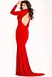 Jovani 47081 High Neckline Long Sleeves Dress