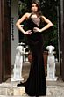 Jovani 47199 Choker Neckline Embellished Velvet Dress