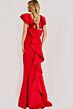 Jovani 47844 Ruffle Sleeves Square Neck Dress