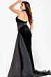 Jovani 48087 Halter Neck High Slit Dress