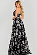 Jovani 48175 A-Line Strapless Jacquard Dress